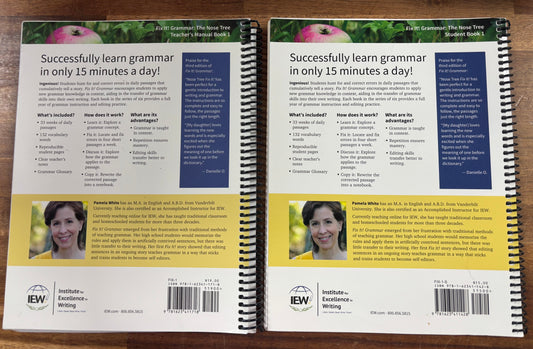 Fix It! Grammar: the Nose Tree Student and Teacher Book 1 - IEW — photo 2 of 2