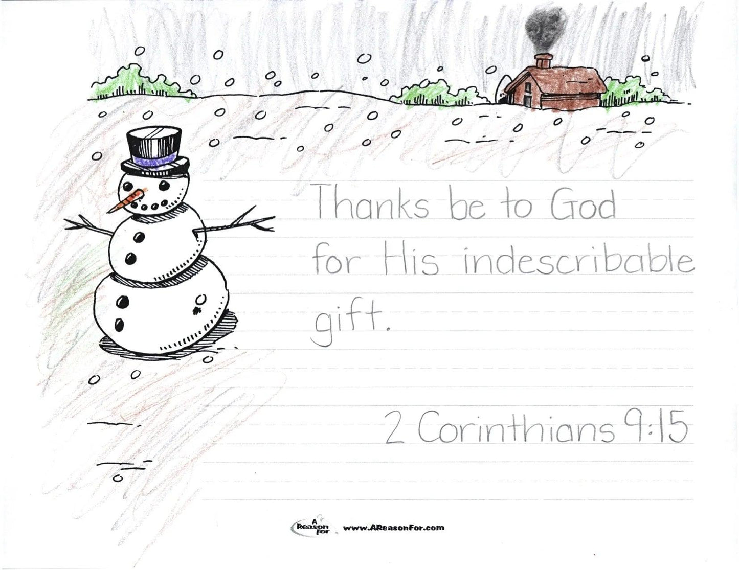 Handwriting Manuscript Border Sheet Pack (NEW)