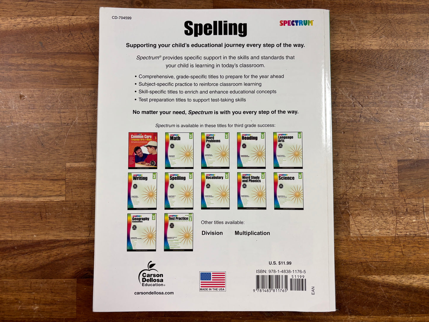 Spectrum Grade 3 Set: Spelling, Math, Language Arts, Science — photo 7 of 7