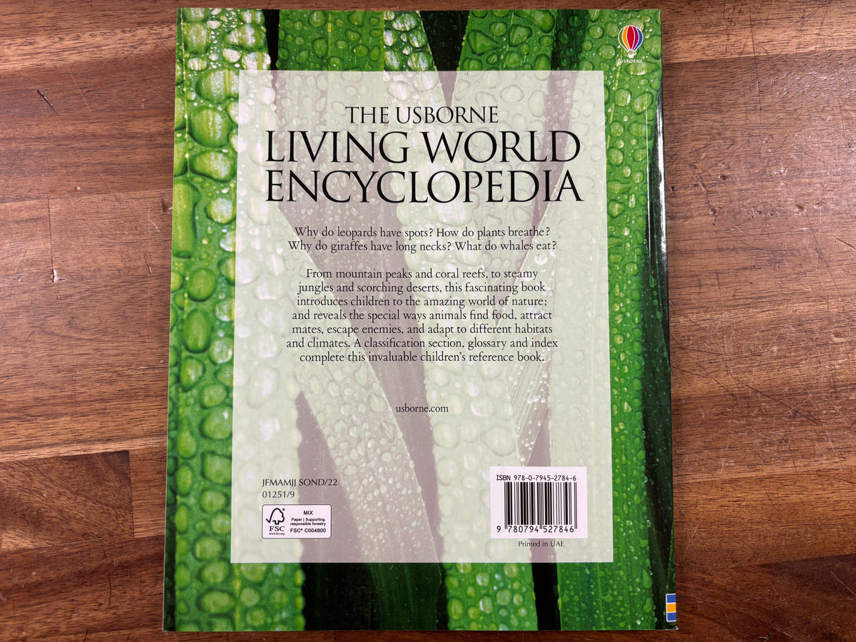 The Usborne Living World Encyclopedia Children's Reference — Good