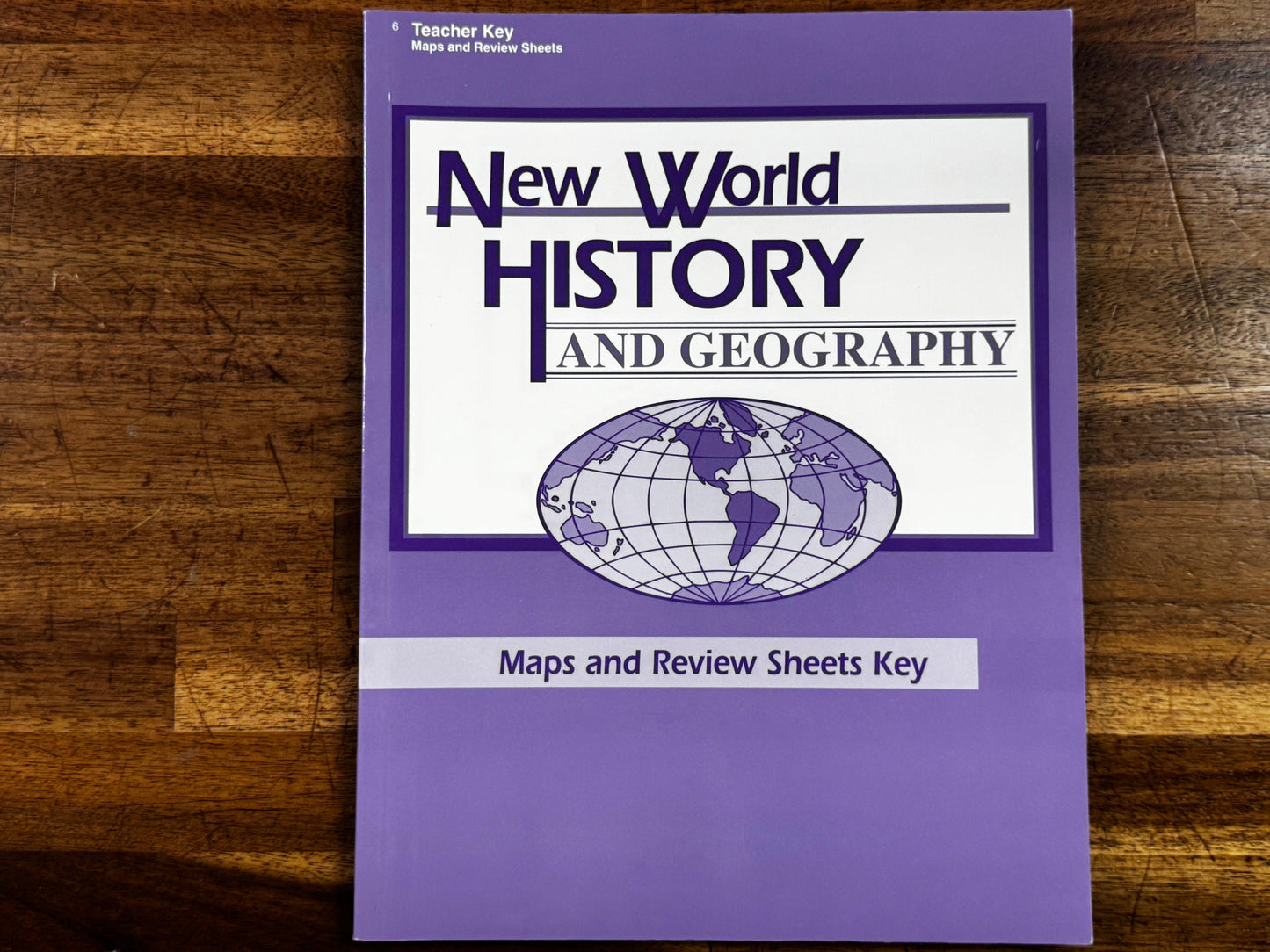 ABEKA New World History and Geography Maps & Review Sheets Teacher Key - USED