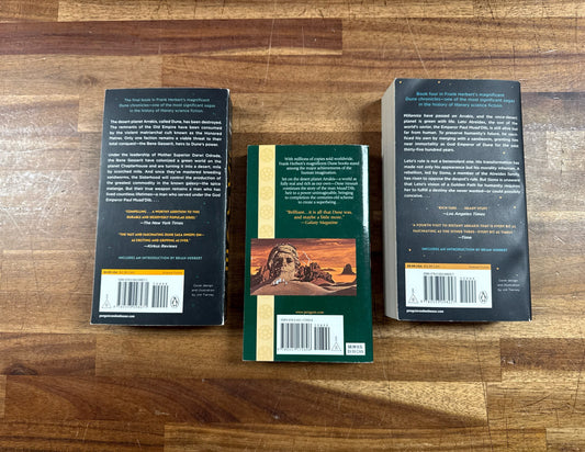 Dune LOT of 3 - God Emperor, Messiah, & Chapterhouse