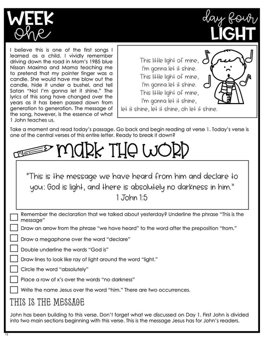 Shine! Bible Study on 1 John