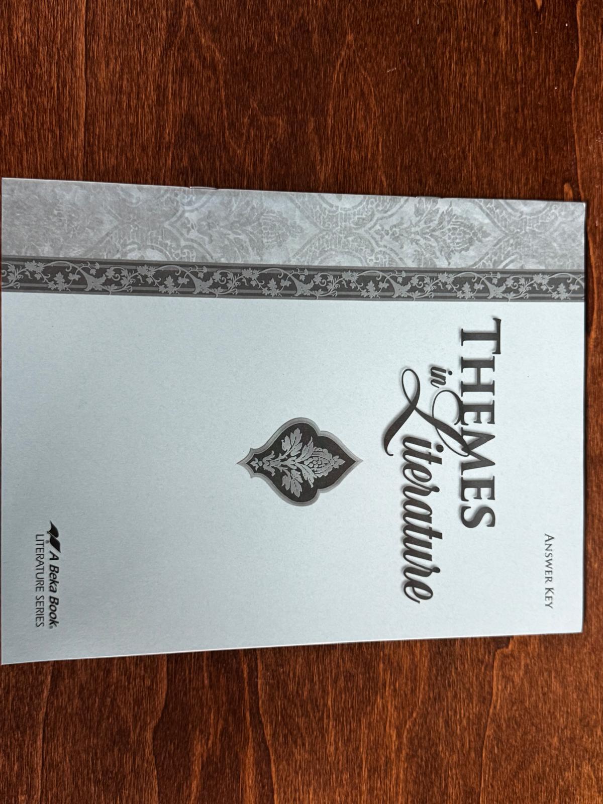 Abeka Themes in Literature - Answer Keys (Condition - GOOD & CLEAN)