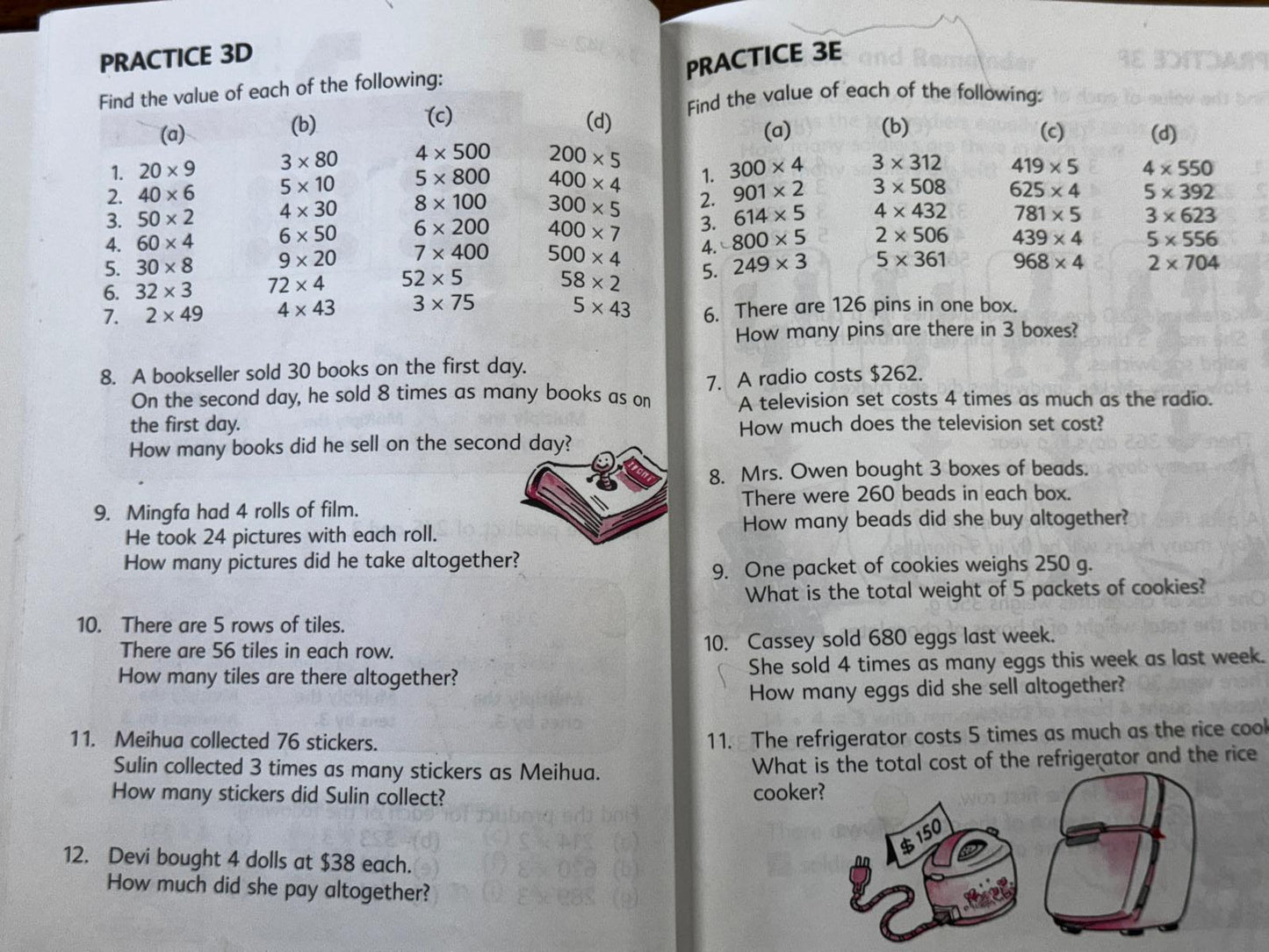 Singapore Math Primary Mathematics 3A US Edition - Condition GOOD