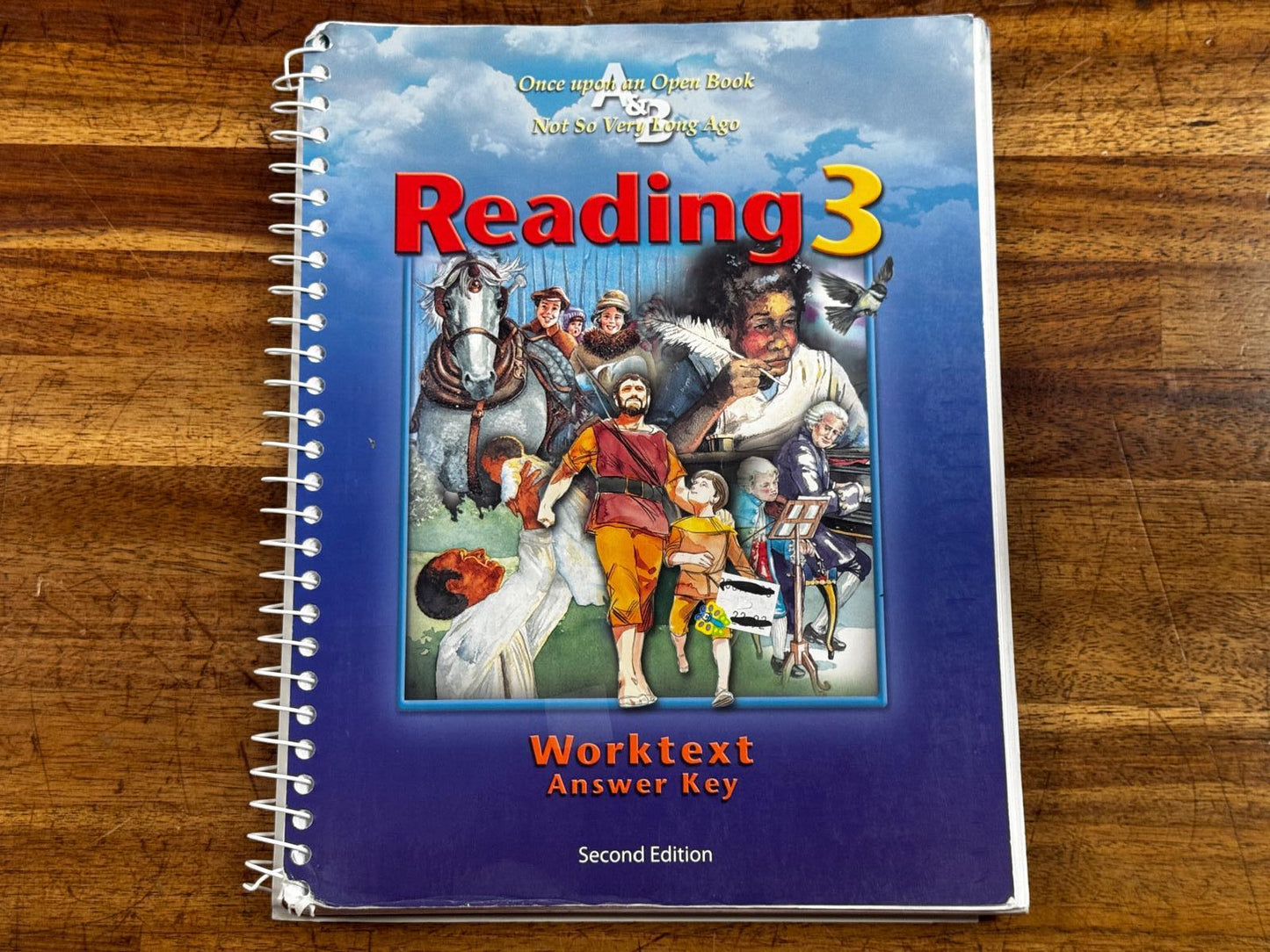BJU Reading 3 Worktext 2nd Ed Answer Key - Condition GOOD & CLEAN