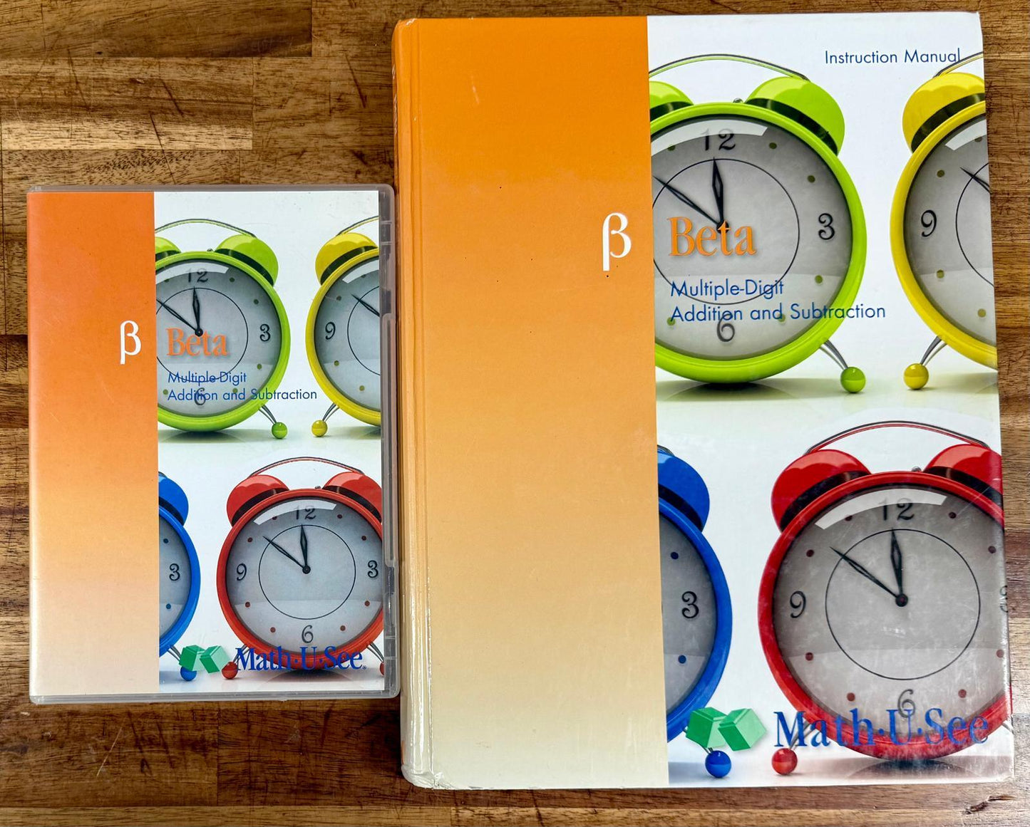 Math-U-See Beta Instruction Manual and DVD - CONDITION Good & Clean