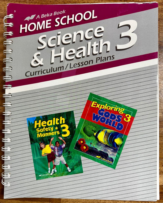 Abeka Homeschool Science & Health 3 Lesson Plans - CONDITION Good & Clean