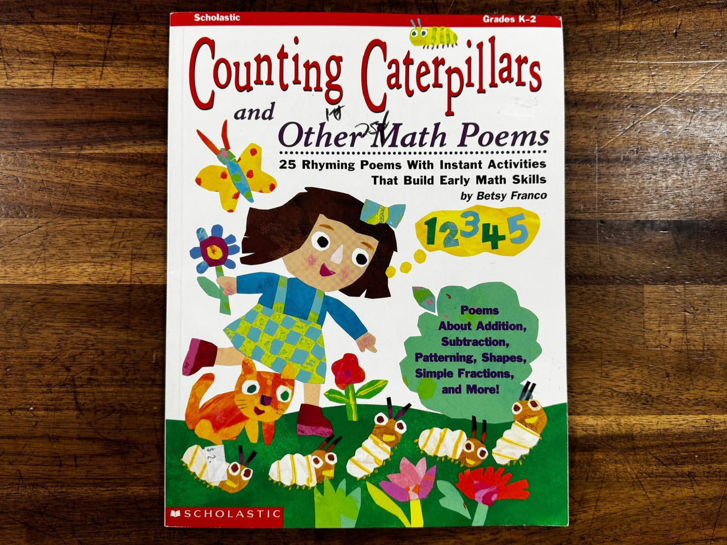 Scholastic Counting Caterpillars and Other Math Poems - Condition GOOD