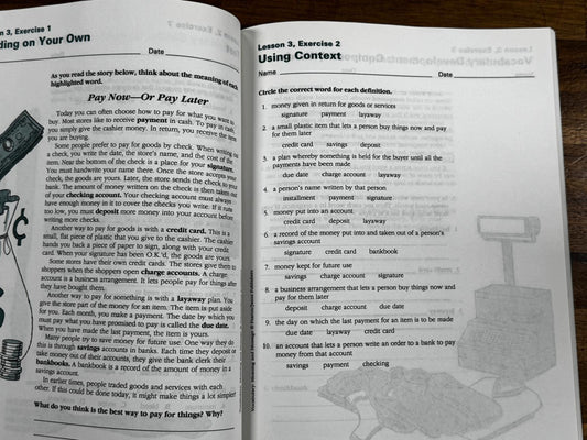 Vocabulary Meaning and Message (Fearon/Janus)