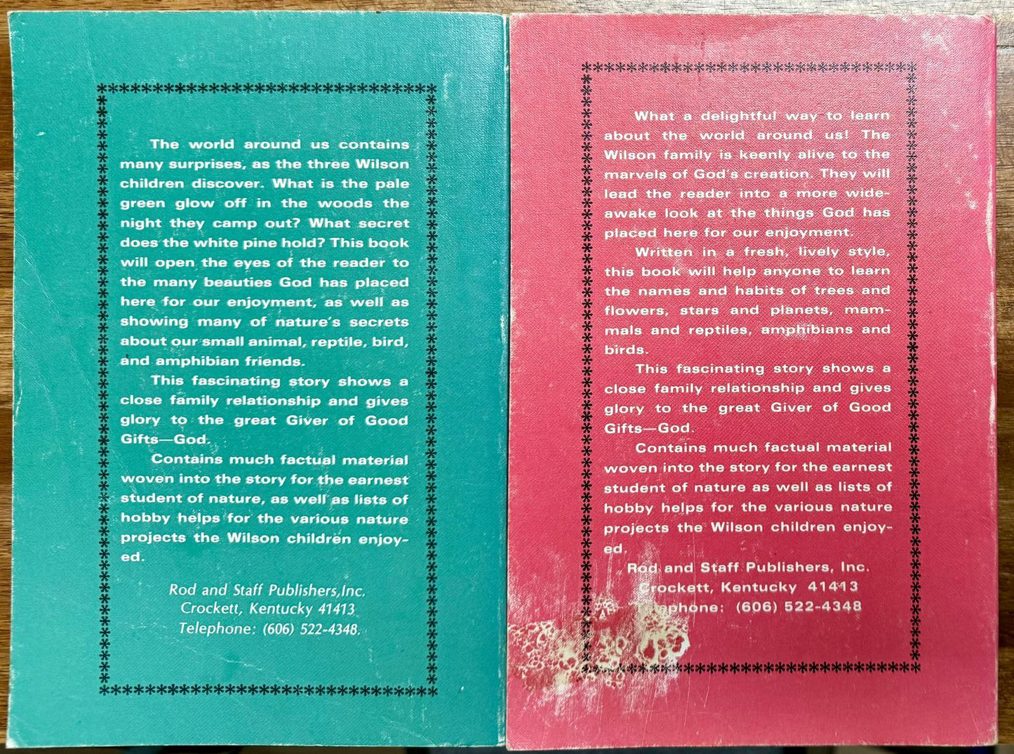 Rod & Staff Kids Books Spring and Summer Fall Winter in North Carolina Forests