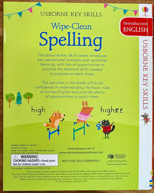 Usborne Key Skills Introduction English: Spelling