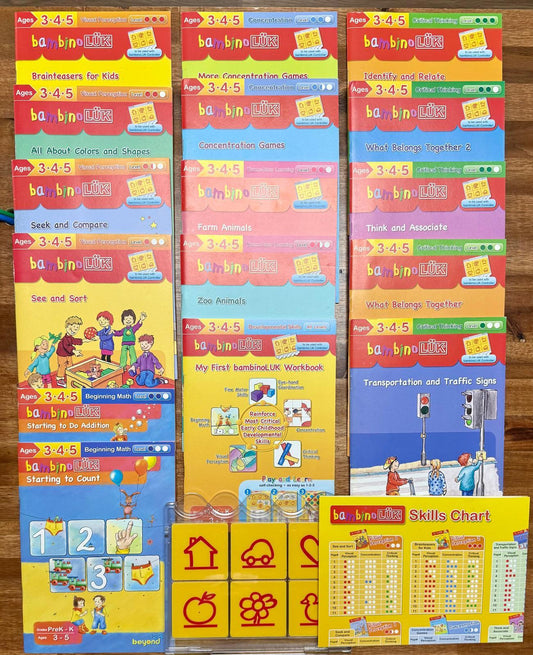 High IQ Kids Early Learning Complete Set for Ages 3-5