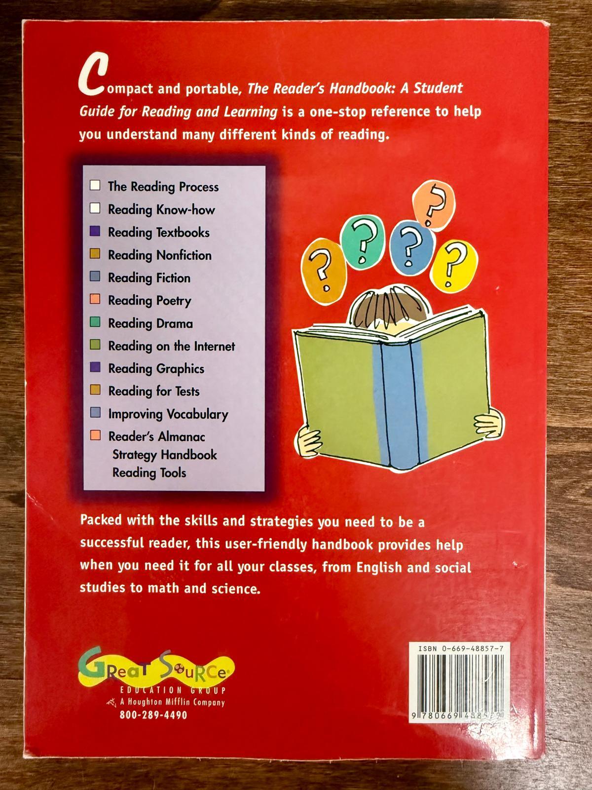 Reader's Handbook : A Student Guide for Reading and Learning