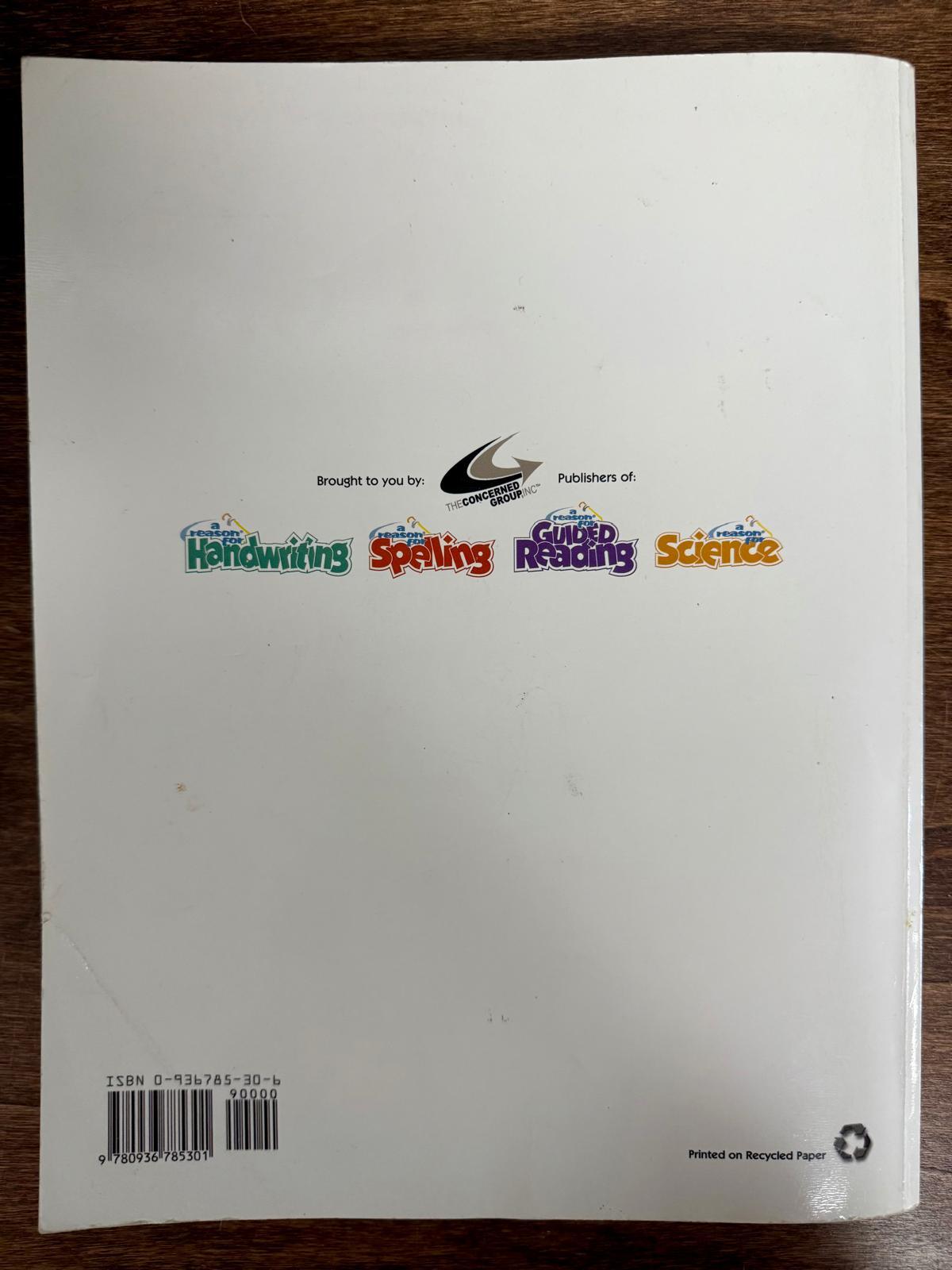 A Reason for Spelling Level C Teacher Guidebook