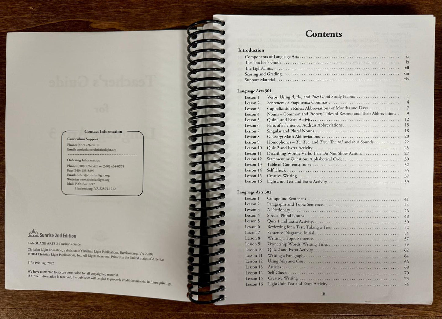 Christian Light Education Language Arts 3 Teacher’s Guides – Sunrise 2nd Edition