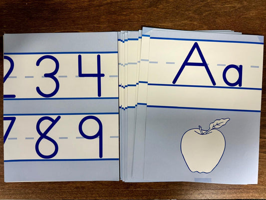 Memoria Press Alphabet Manuscript Wall Charts