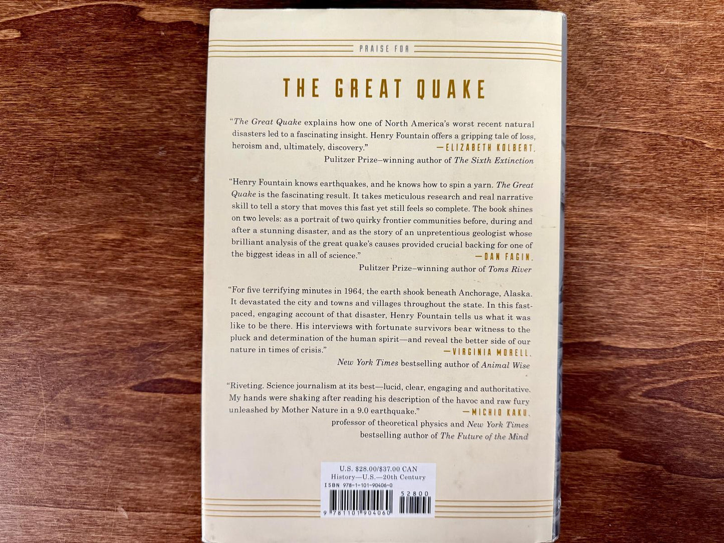 The Great Quake by Henry Fountain