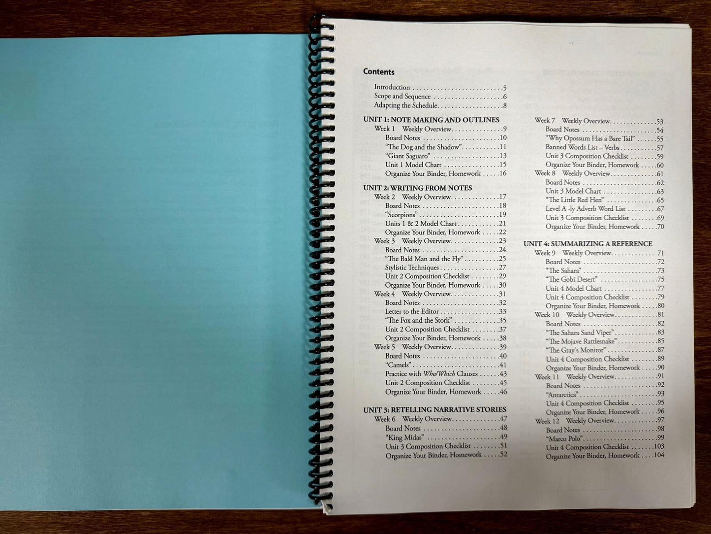 IEW Structure and Style for Students: Year 1 Level A Teacher's Manual