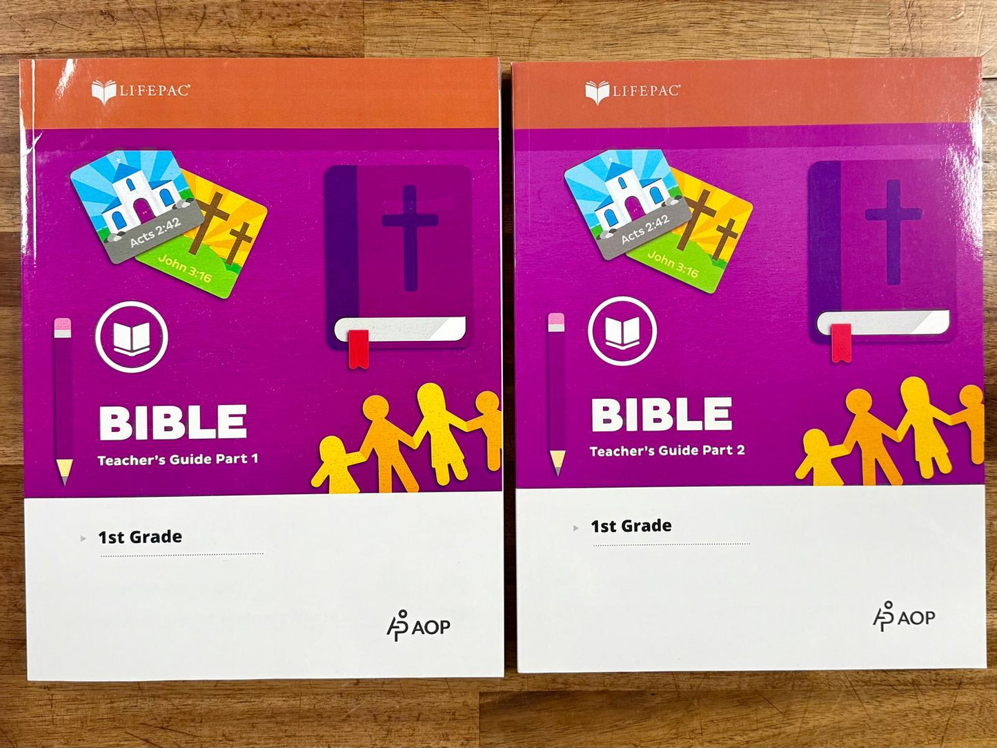 LIFEPAC Bible 1st Grade Teacher's Guide SET - Parts 1 & 2
