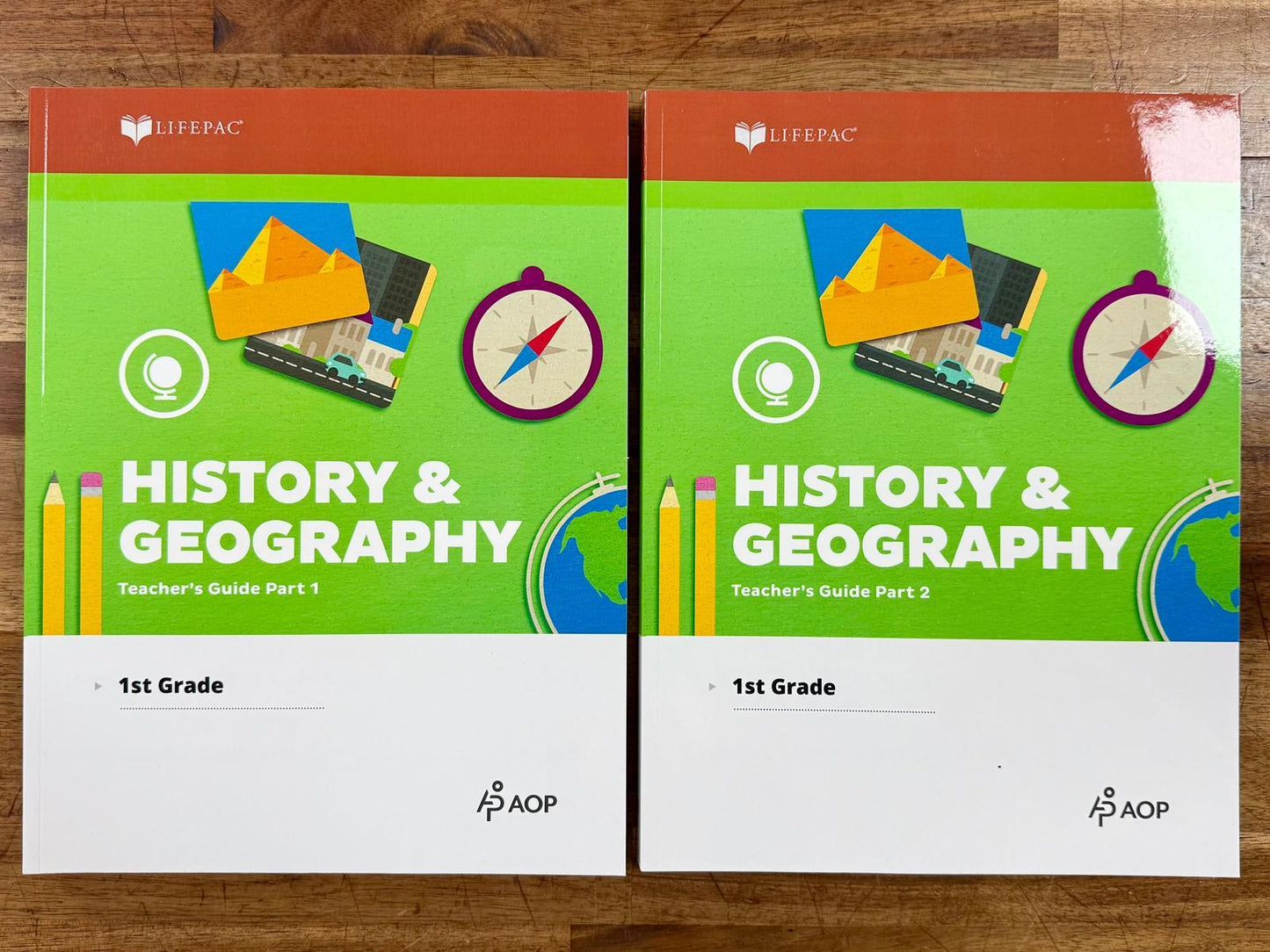 LIFEPAC 1st Grade History & Geography Teacher's Guide SET - Parts 1 & 2