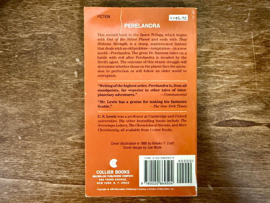 Perelandra (Space Trilogy, Book 2) by C.S. Lewis