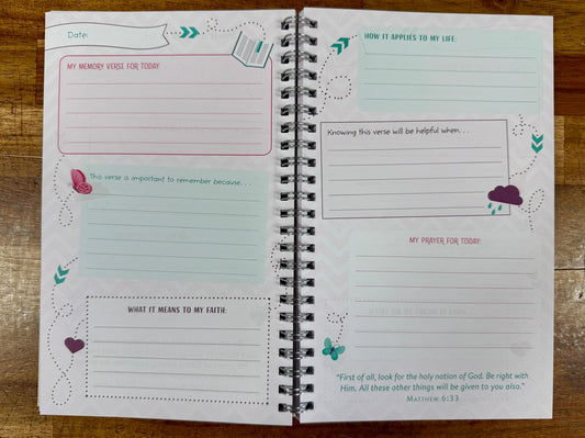 The Scripture Memory Map for Girls: A Creative Journal