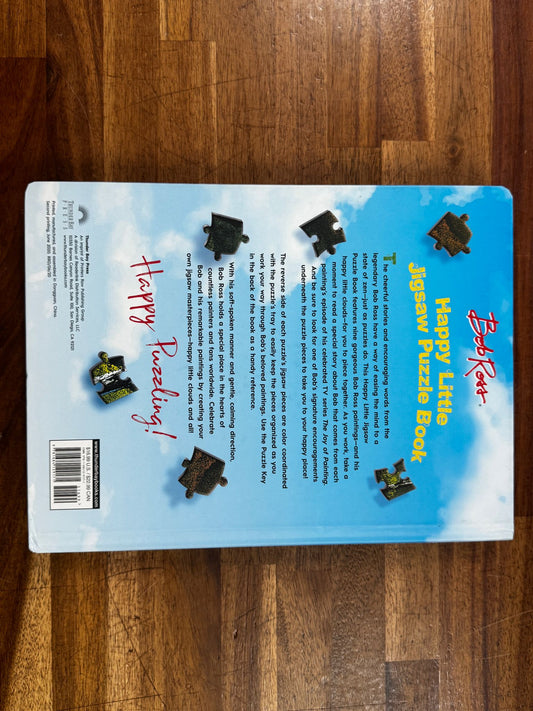 Bob Ross Happy Little Jigsaw Puzzle Book: Relaxing Activity for Homeschool Families