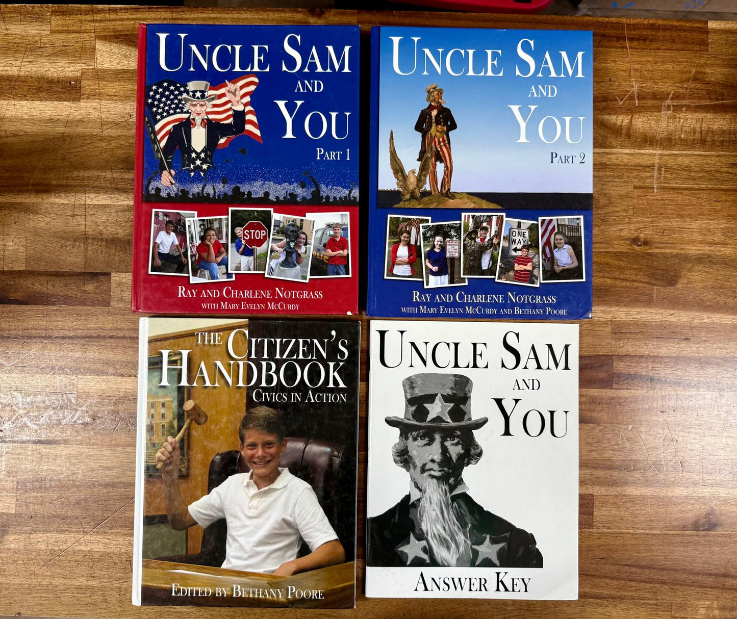 Notgrass Uncle Sam & You SET - Texts, Answer Key, Citizen's Handbook