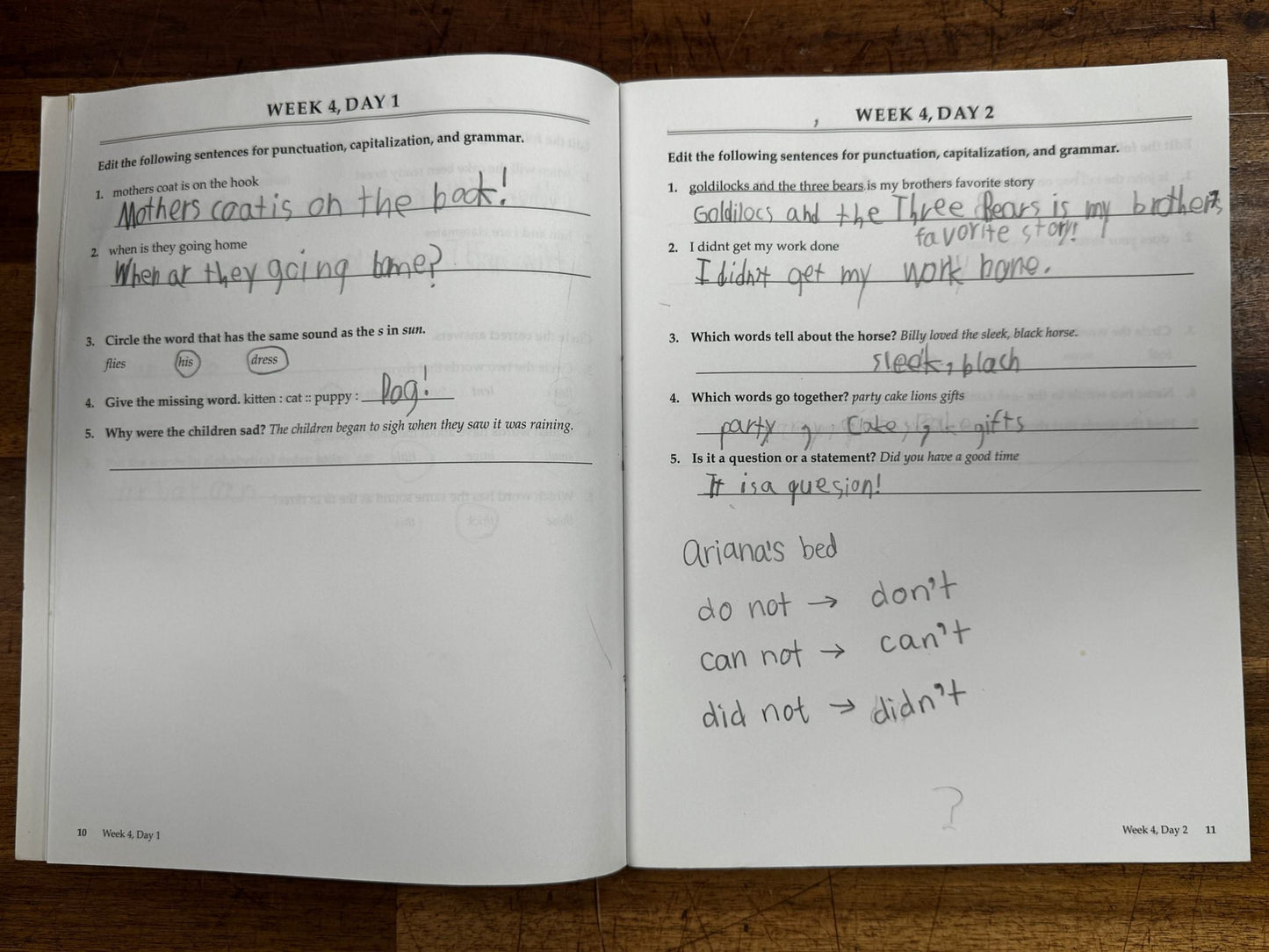 MP English Grammar Practice Student Workbook
