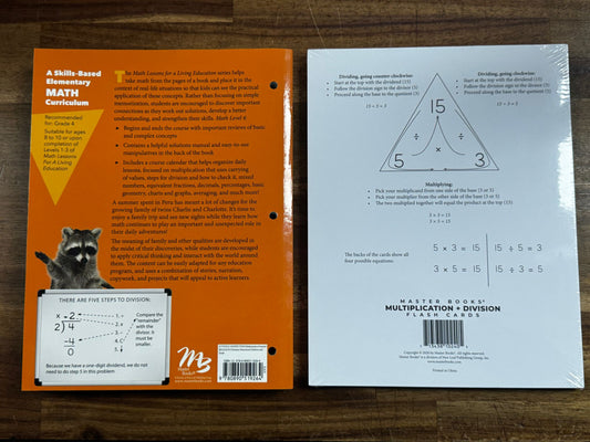 Master Books Math Level 4 w. Multiplication Cards