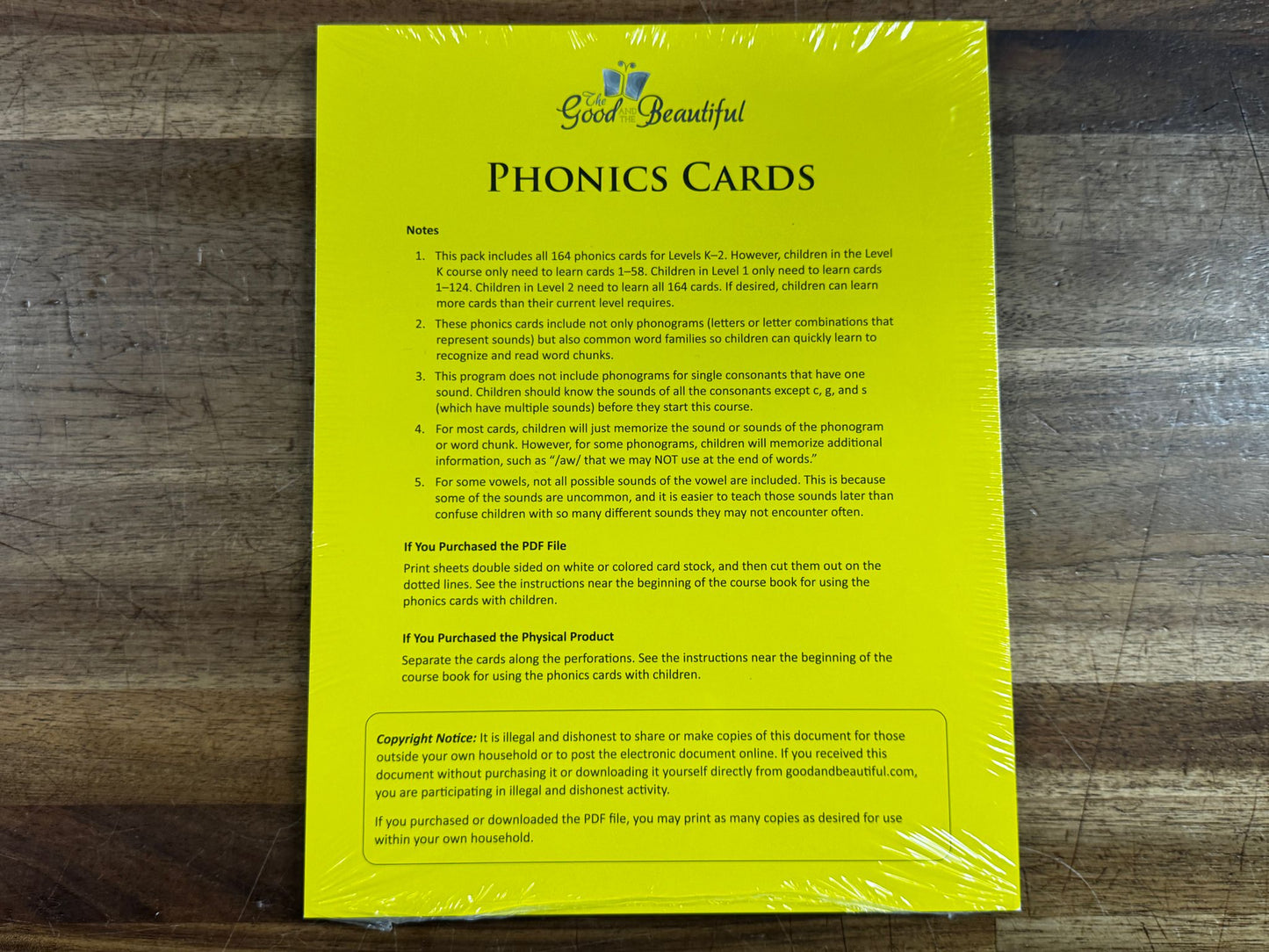 TGTB Phonics Cards – Brand New