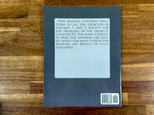 Applied Calculus for Scientists and Engineers, Frank Blume