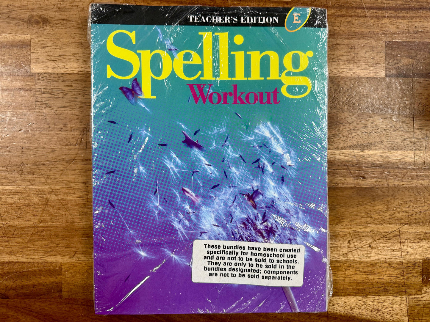 Spelling Workout Level E Teacher's Edition & Workbook NEW