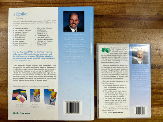Math-U-See Epsilon Instruction Manual and DVD – 2009 Edition