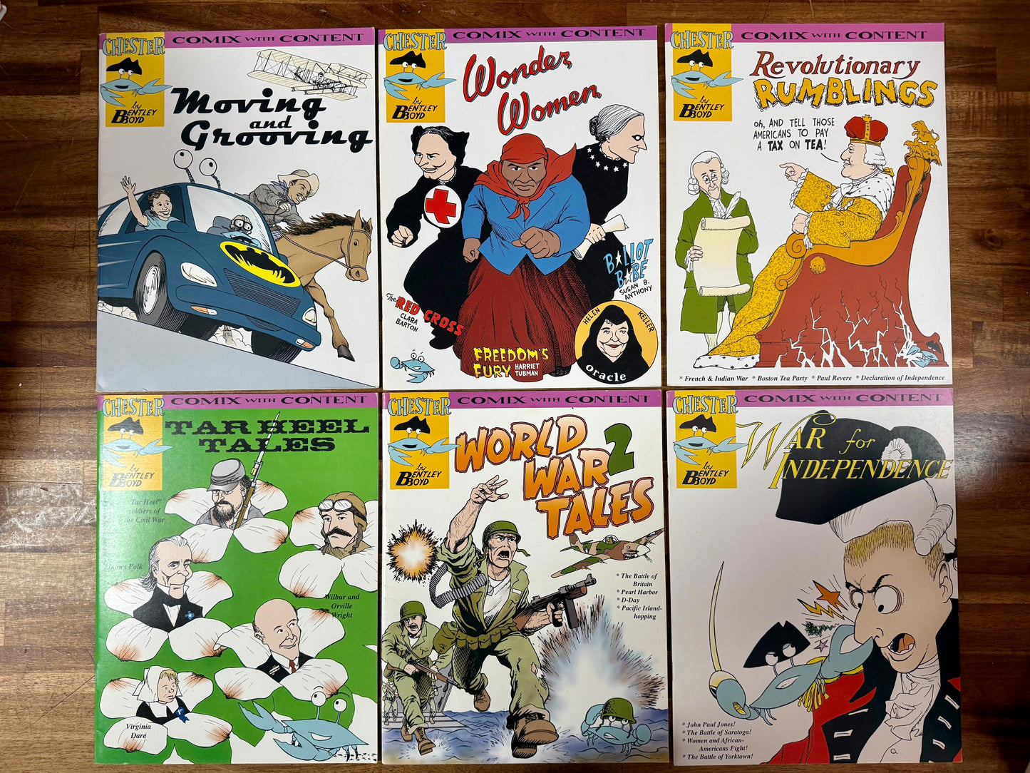Chester Comix with Content — Lot of 29 by Bentley Boyd: Homeschool History & Economics