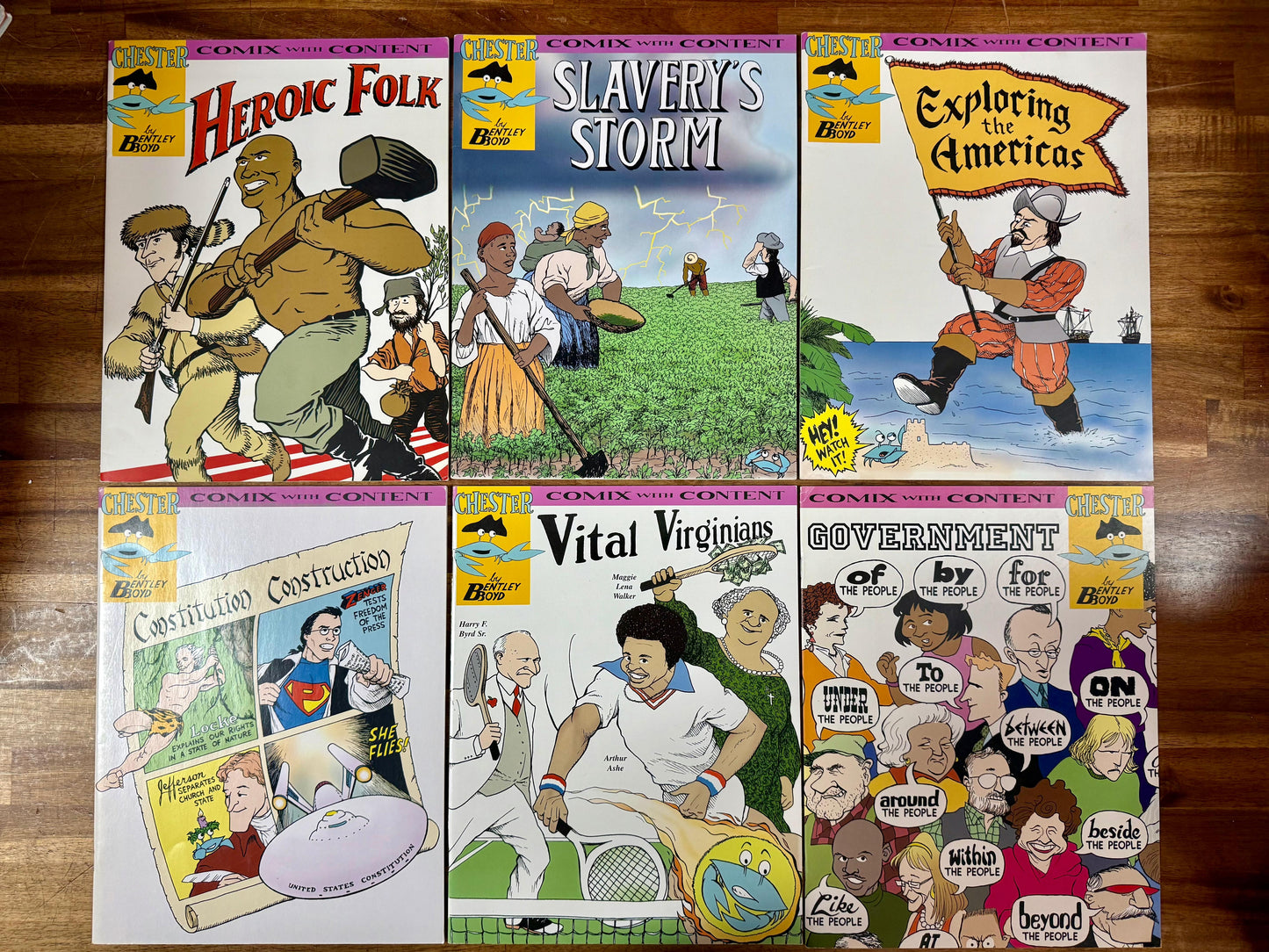Chester Comix with Content — Lot of 29 by Bentley Boyd: Homeschool History & Economics