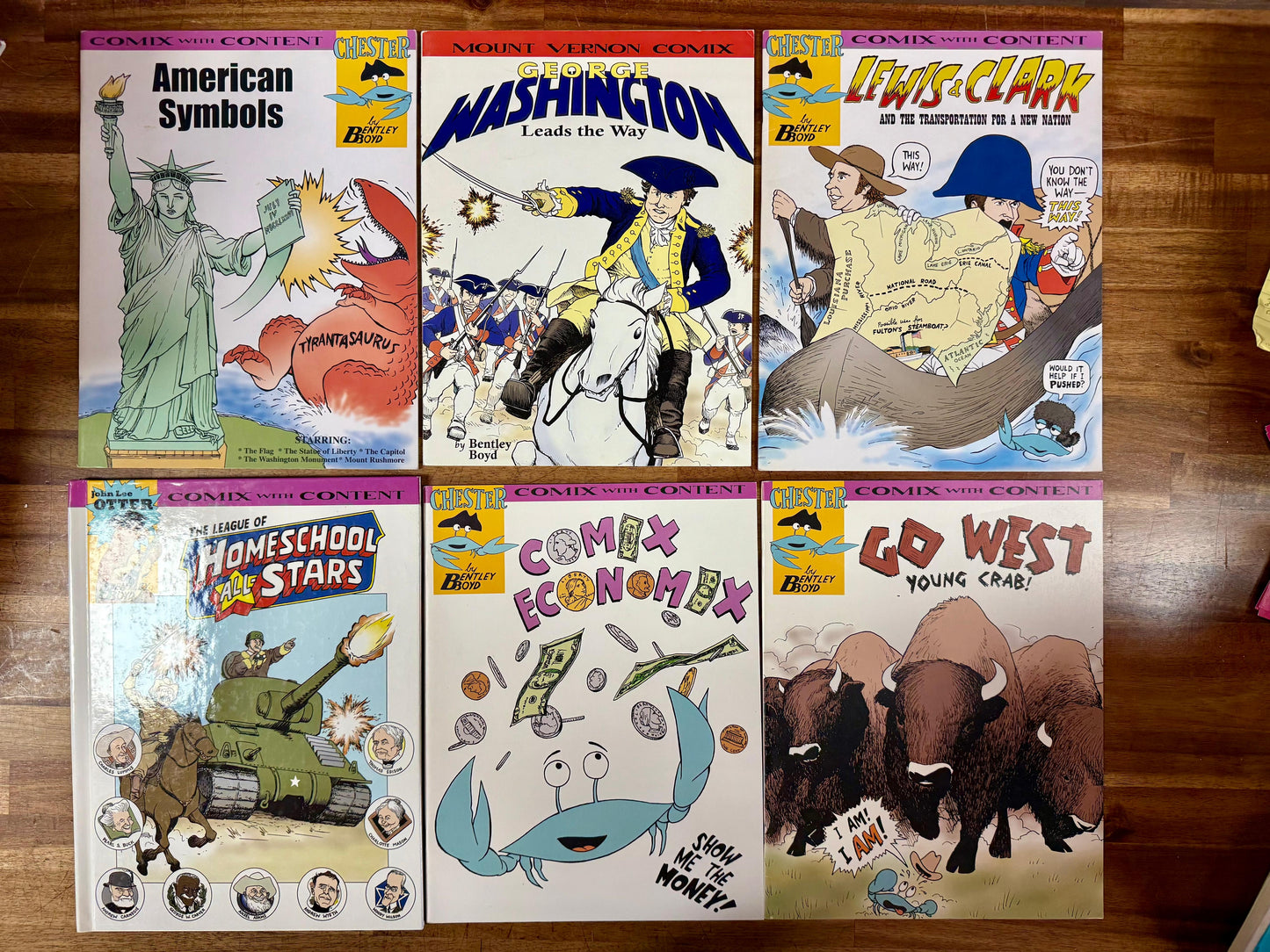 Chester Comix with Content — Lot of 29 by Bentley Boyd: Homeschool History & Economics