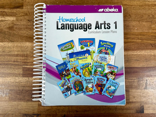 Abeka Homeschool Language Arts 1 Curriculum Lesson Plans