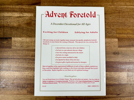 Advent Foretold A December Devotional for All Ages