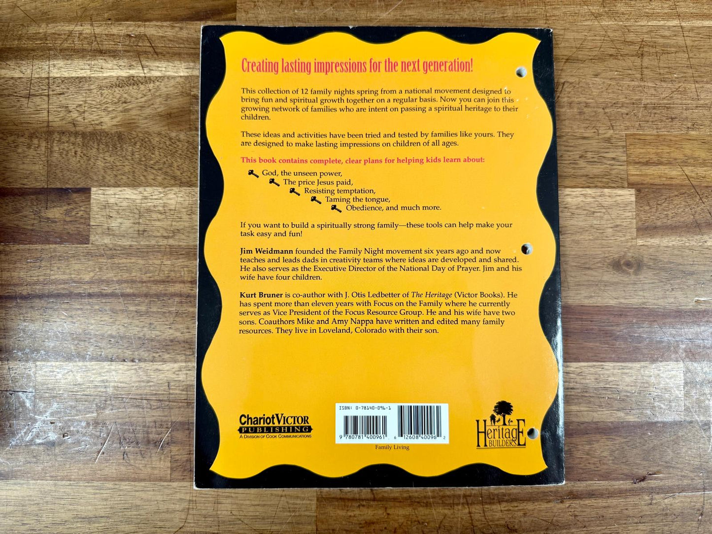 An introduction to Family Nights Family Night Tool Chest Book 1