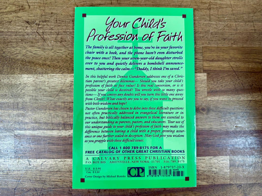 Your Child's Profession of Faith Like New