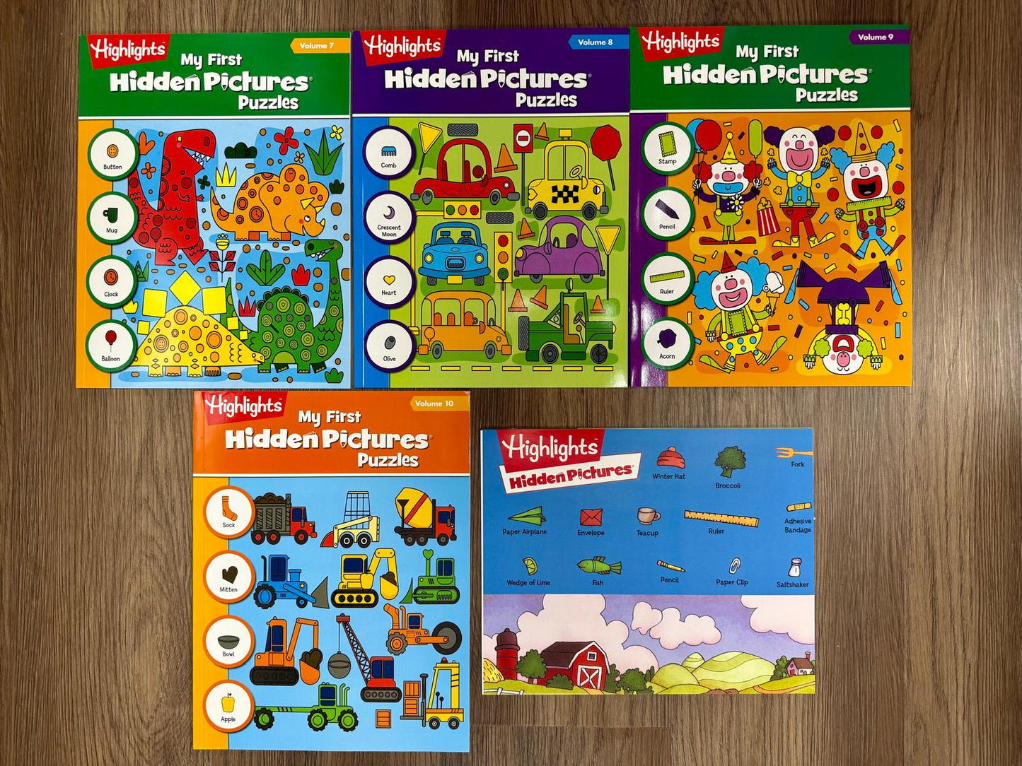 My First Hidden Pictures Puzzles – Ages 3–6 (Set, Missing Vol. 2 & Poster)