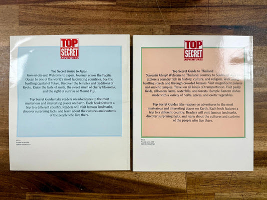 Highlights Top Secret Adventures: Country Guides – Japan & Thailand (Lot of 2)