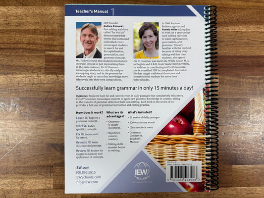 IEW Fix It! Grammar: Nose Tree – Level 1