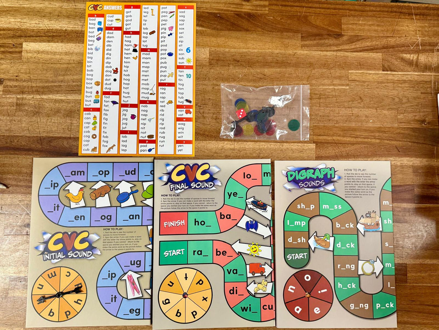 Didax Educational Resources: CVC Spelling Board Game – Smart Kids