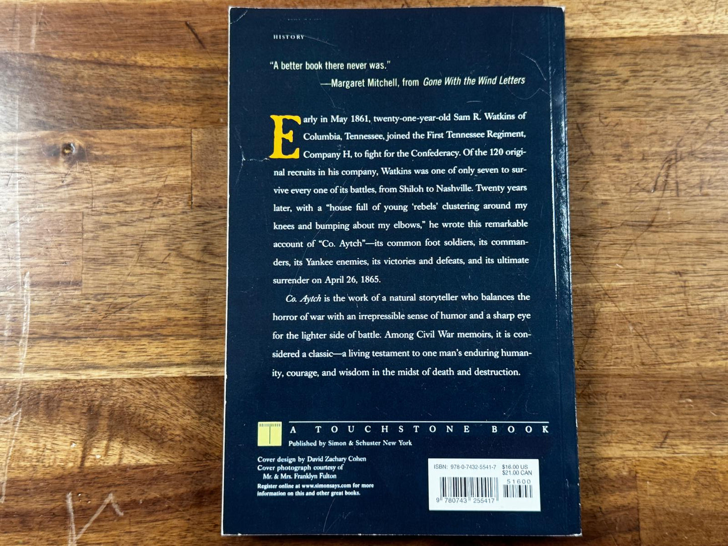 Co. Aytch – A Confederate Memoir of the Civil War, by Sam R. Watkins