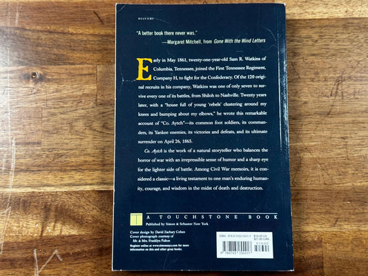 Co. Aytch – A Confederate Memoir of the Civil War, by Sam R. Watkins