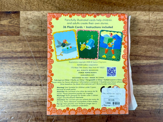 eeBoo Creative Story Cards Robot's Mission tell me a story - Complete & Clean