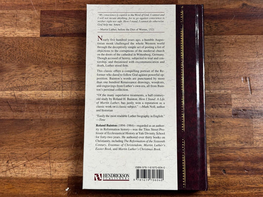 Here I Stand A Life of Martin Luther by Roland Bainton